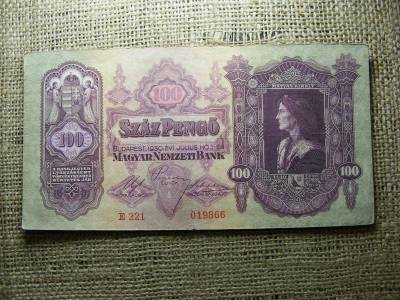 100 pengő bankjegy, 1930, születésnapos kiadás