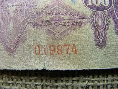 100 pengő bankjegy, 1930, születésnapos ajándék