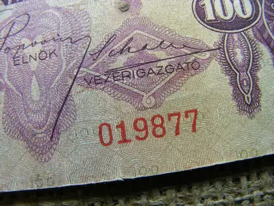 100 pengő bankjegy, 1930, születési dátumos