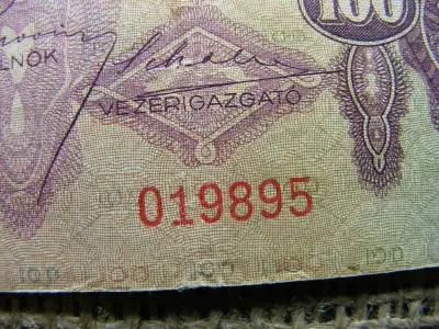 100 pengő bankjegy, 1930, születési dátumos
