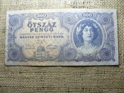 500 pengő bankjegy, 1945, születésnapos ajándék