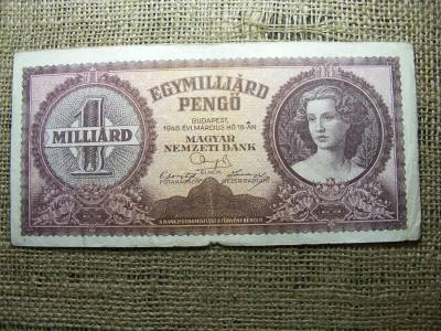 Egymilliárd pengő bankjegy, 1946, születési dátumos