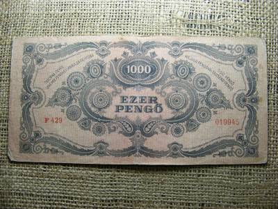 1000 pengő bankjegy, 1945, születési dátumos