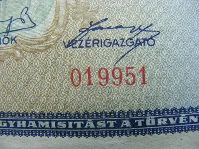 Egymillió pengő bankjegy, 1945, születési dátumos
