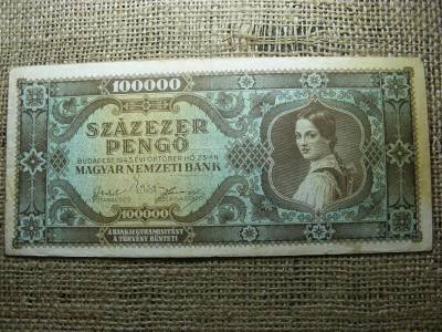 Százezer pengő bankjegy, 1945, születési dátumos