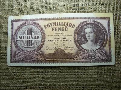 Egymilliárd pengő bankjegy, 1946, születési évvel