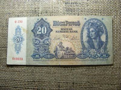 20 pengő bankjegy, 1941, születésnapos ajándék