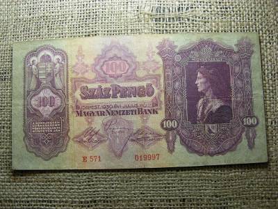 100 pengő bankjegy, 1930, születésnapos kiadás