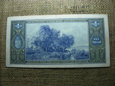 Egymillió pengő bankjegy, 1945, egyedi sorszám