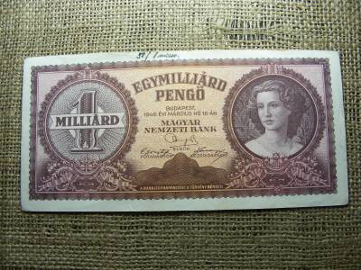 Egymilliárd pengő, 1946, születési dátumos