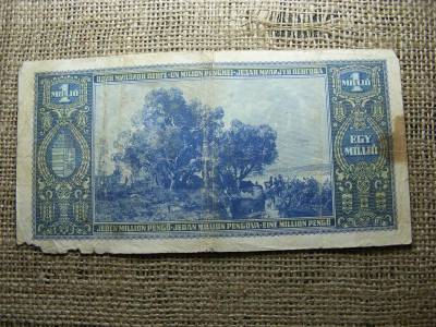 Egymillió pengő bankjegy, 1945, egyedi sorszám