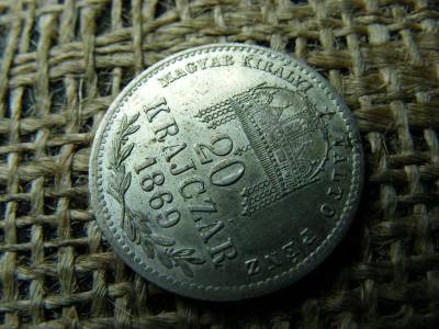 Ferenc József ezüst 20 krajcár, 1869, KB, MKVP