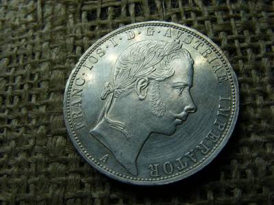 Ferenc József ezüst 1 forint, 1858, A