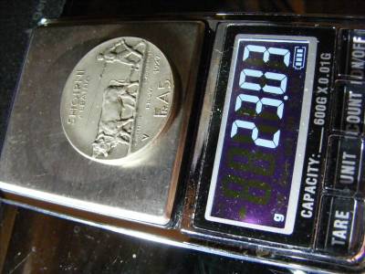 Albánia 25 Lek, 5 Franga Ari, 1927, Próba, ezüst