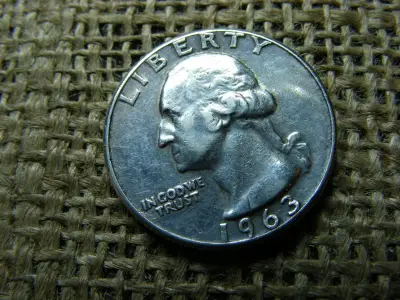 USA 25 centes érme, 1963, ezüst