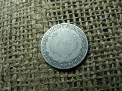 Ezüst 10 centes érme, 1897, Indokína, Francia