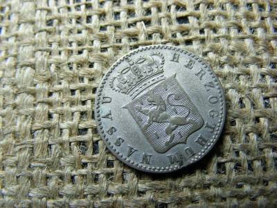 Ezüst 6 krajcár, 1831, Nassau