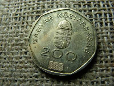 200 forintos érme, 2000, BU, Gondolkodó