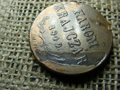 3 krajcár 1849, Hengerelési hibás, verdehibás