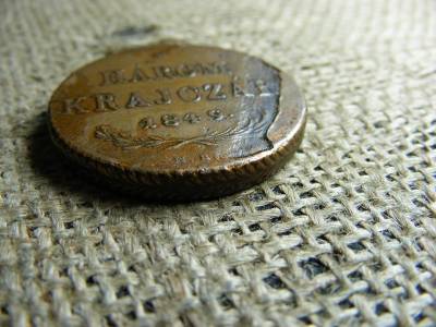 3 krajcár 1849, Hengerelési hibás, verdehibás