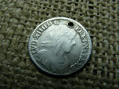 Franciaország 1/12 Ecu, 1660, XIV. Lajos