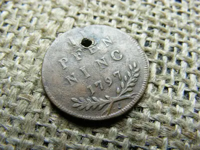 Salzburg 2 Pfennig, 1797, Hieronymus Graf Colloredo