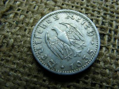 Birodalmi 50 pfennig érme, 1935 G