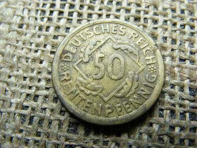 Birodalmi 50 pfennig, 1924, rentenpfennig