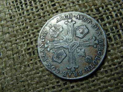József, 1/4 tallér, 1788, ezüst, koronatallér