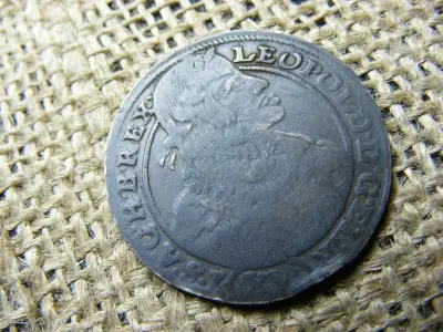 Lipót Ezüst XV Krajcár, 1663, Fekete Patinás