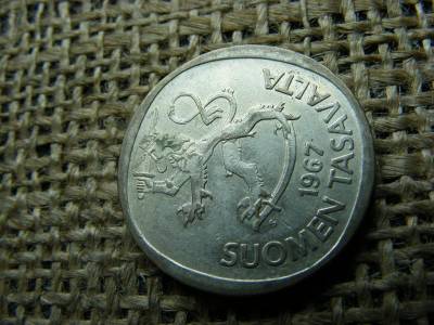 Ezüst 1 markka, 1967, márka