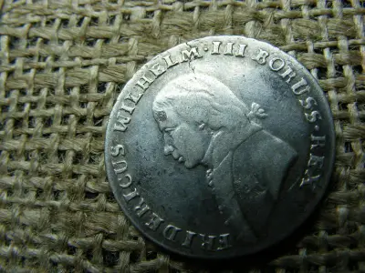 Ezüst Porosz 4 groschen, 1804 B, ritka