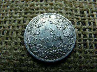Ezüst 1/2 márka, 1914, Németország