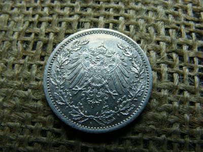 Ezüst 1/2 márka, 1914, Németország