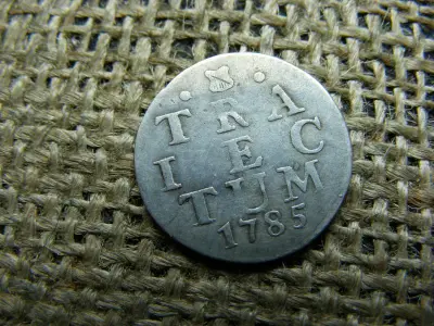 Ezüst 2 Stuivers, 1785, Holland Kelet-India