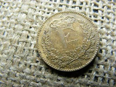 Dánia 1 Skilling 1860, Rigsmont - Frederik VII