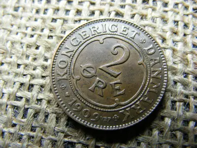 Dán 2 öre érme, 1909