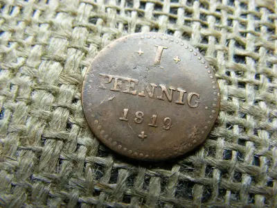 1 Pfennig, 1819, Hessen-Darmstadt Nagyhercegség