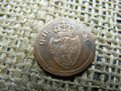 1 Pfennig, 1819, Hessen-Darmstadt Nagyhercegség