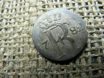 1/24 Thaler, 1782, Porosz Királyság, poros ezüst