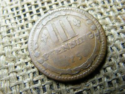 3 Pfennig, 1753, Münsteri székesegyházi káptalan