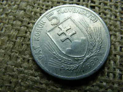 Szlovákia 5 korona, 1939, korun