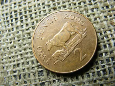 Guernsey 2 pence érme, 2006
