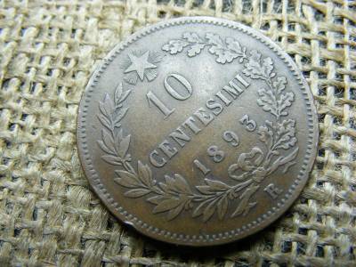10 Centesimi, 1893, Umberto I