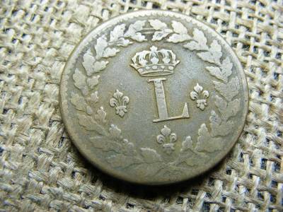 Franciaország 1 Décime, 1815, XVIII. Lajos