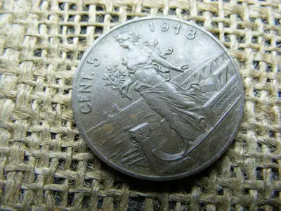 5 Centesimi, 1918, Vittorio Emanuele III