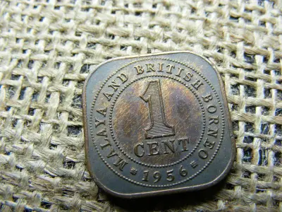 Malaya 1 cent, 1956
