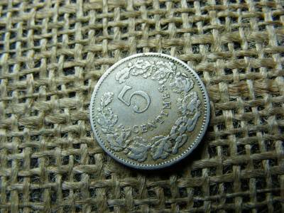 Luxemburg 5 centimes, 1908, Guillaume IV