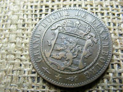 Luxemburg 10 centimes, 1854