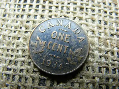 Kanada 1 centes érme, 1934